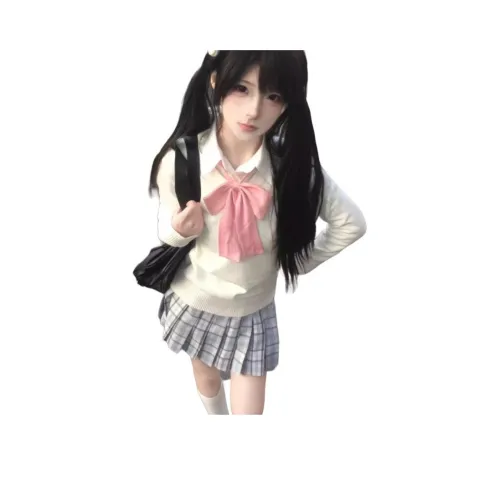 STYUW Белый Женский Комплект с Юбкой