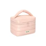 Сумка для макияжа с крышкой, розовая