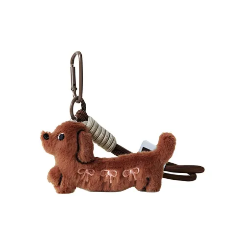 MENGXIAO Милый бант щенок плюшевый подвеска 6,5 см высота