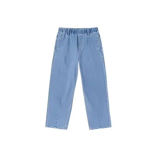 Lee Средне-голубые унисекс джинсы