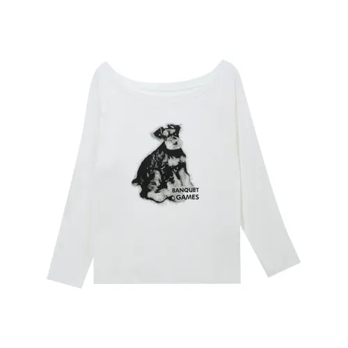 SUSANSAN Белые Женские T-рубашки