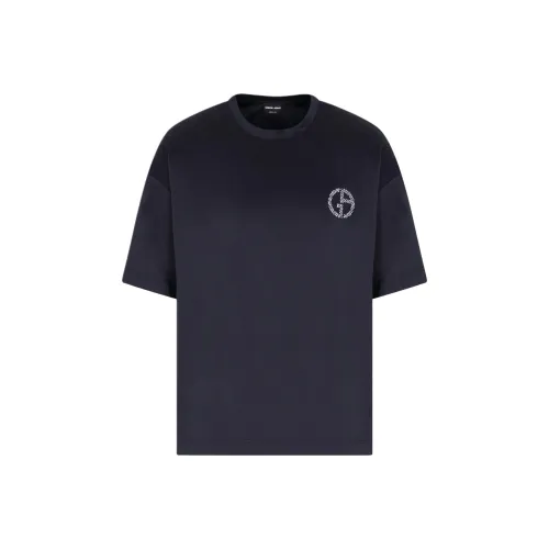 GIORGIO ARMANI Blue Мужская T-рубашка