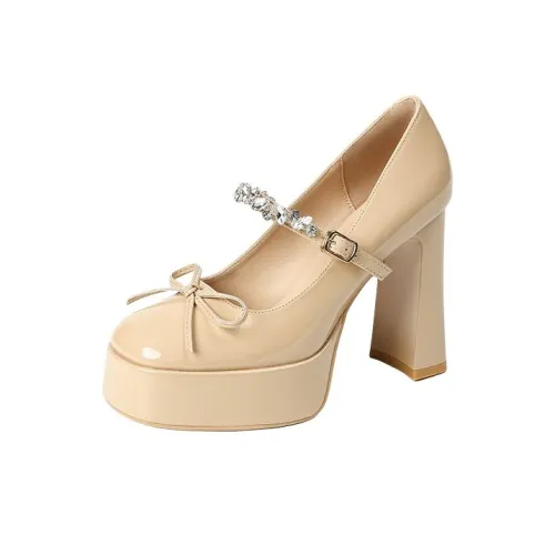 Zubumei Грубый каблук Высокие каблуки 11 см Женские