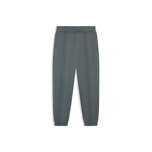 XTEP Вязаные тренировочные брюки мужские жемчужно-серый