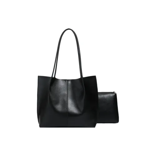 TOUTSEUL YOLO ПУ (полиуретан) Сумка-тоут Сумка для покупок Сумка через плечо Стандартная Женская Черная Коричневая Кофейная