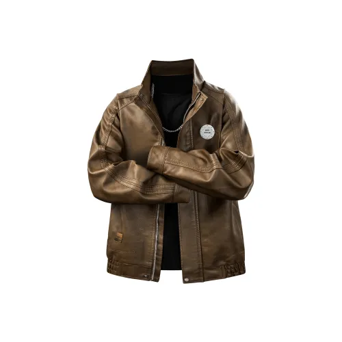 JINPX OFFICIAL Кожа Куртка Унисекс