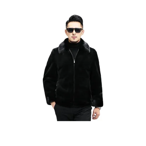 Vintage cars Черный мужской мех