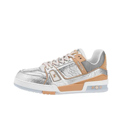 LOUIS VUITTON Тренер Стильные Скейтбординги Мужской Серебряный