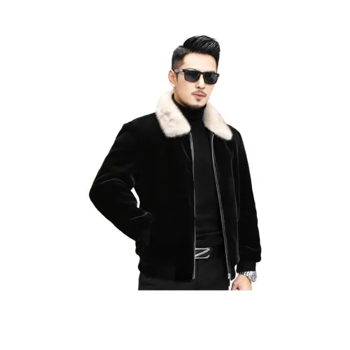 Vintage cars Черный мужской мех