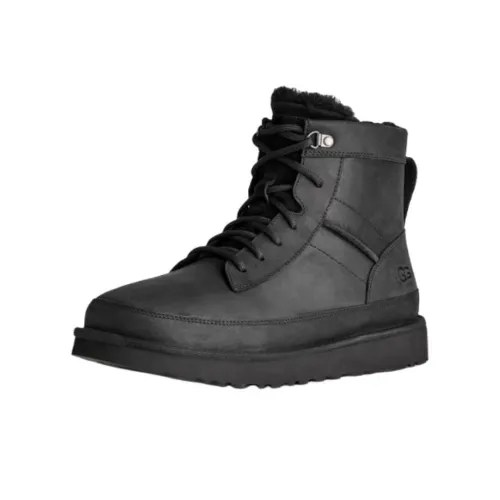 UGG Повседневный Heritage Термостойкие Снеботуфли Мужские Черные