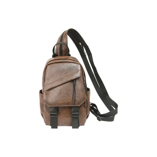 BAODIDAISHU ПУ (полиуретан) Sling Сумка Стандартная Унисекс Черный Темно-коричневый