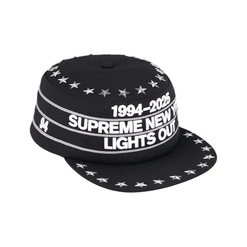 Supreme Полиэстер Кепки Унисекс Черный Зеленый Красный Небесно-Синий