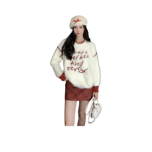 ZVJH Абрикос Женский Трикотаж