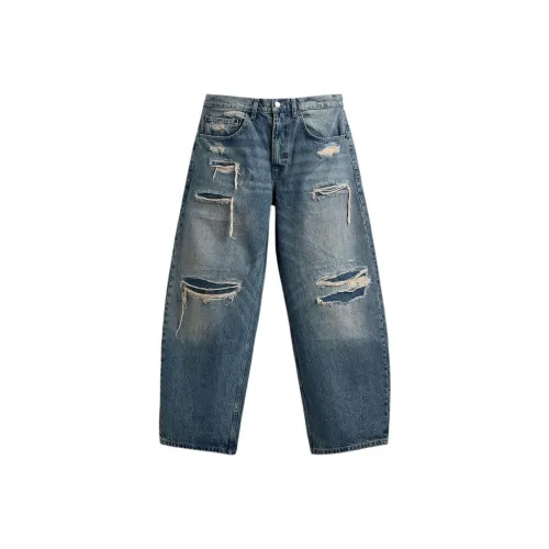 ZARA Medium Blue Men's Jeans ZARA Средне-синие мужские джинсы