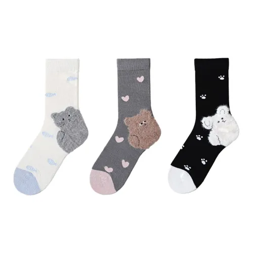 Ronecry Флис Little Теплые Женские Носки до икры MID