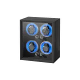 4 слота для часов, черный, серый