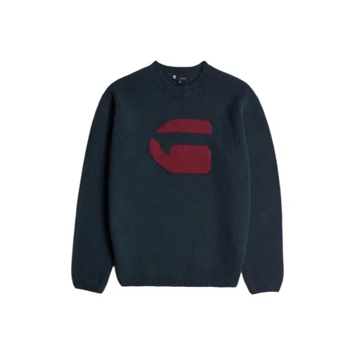 Г Звезда RAW Темно-синий Синий Мужские Свитера