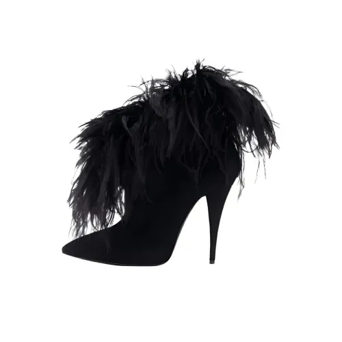 SAINT LAURENT Zizi Ботильоны 11 см Женские Черные