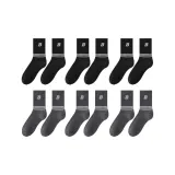 6 пар (3 черных + 3 темно-серых)