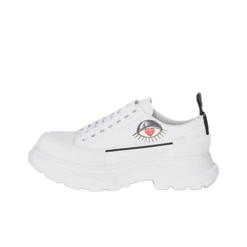 Alexander McQueen Tread Slick Martin Boot Женские Белые