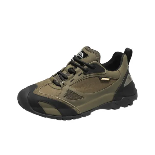 KOLUMB Противоскользящий Легкий Увеличивающий Высоту Низкий Верх Повседневная Обувь Мужская Зеленый Черный