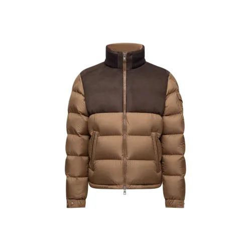 Moncler Cheverny Замша Короткий Пуховик Мужской