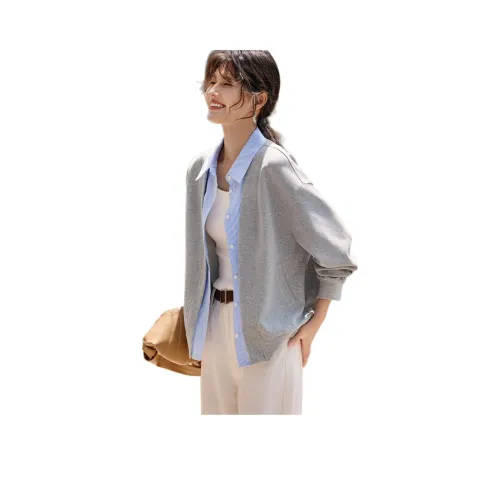 LADYXIEXIE Серые Женские Рубашки