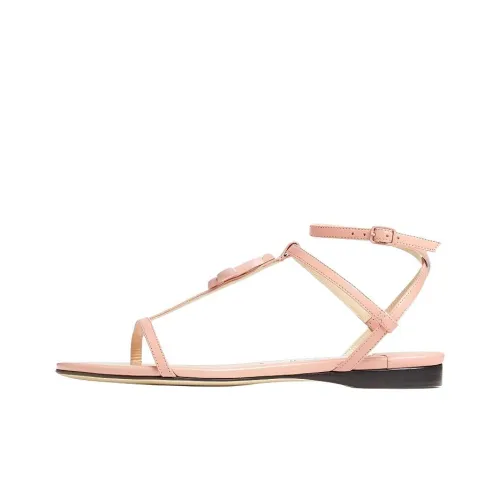 Jimmy Choo Alodie Планшет Один Ремешок Сандалии Женские Розовый