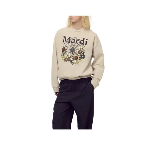 MARDI MERCREDI FW25 Толстовка FLOWERMARDI Jardin_Овсянка Черный Толстовка Женские