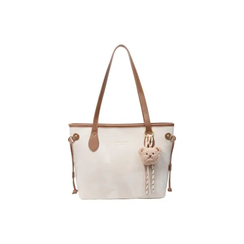 DIFFERENT FACES ПУ (полиуретан) Тоут Сумка Сумка для покупок Сумка на плечо Стандартная Женская Экрю