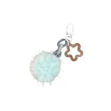 Синяя подвеска в виде помпон