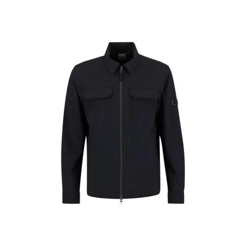 BARBOUR Темно-синие мужские куртки