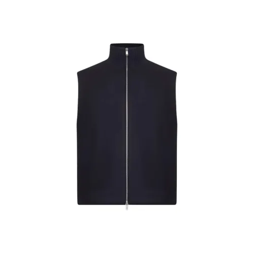 JIL SANDER Blue Men's Vest JIL SANDER Синий Мужской Жилеты