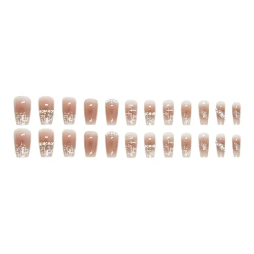 ZHENYUE Z654 Spring Аромат Glue Style Вдохновленный Chanel Жемчужный Nail Art MID Cropped Pink Solid Color