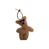 Фиолетовый, глаза, наклоненная голова, медвежонок