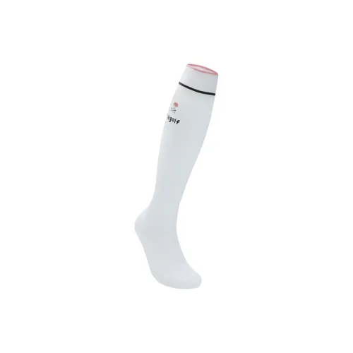 FILA GOLF серия Бедро высокие носки женские нефритового белого цвета
