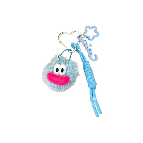 CHUNTUSHU Многоцветный Big Mouth Pompom Кукла Брелок Плюшевая Подвеска 5,5 см Высота