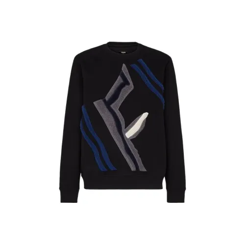 FENDI Мужские черные свитера