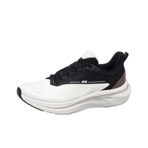 ANTA Light Cloud Противоскользящий Низкий Топ Беговые кроссовки Мужские Белый Черный