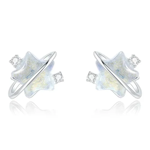 Серьги-гвоздики DXBR с эпоксидной заливкой унисекс