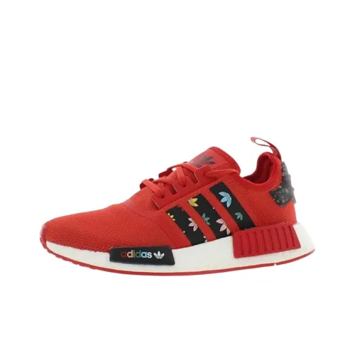 Adidas Originals NMD_R1 Амортизация KIDS Lifestyle Shoes Красный черный Подростки