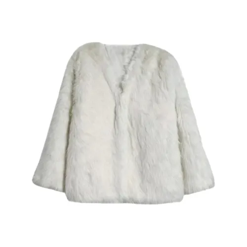 ZEKIKO STUDIO Белый Женские Меховые изделия