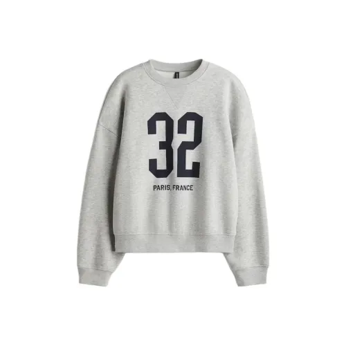 H M Серый Смесь Морской Синий Женский Свитшот