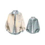 Хаки + Синий Клетка