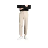 Штаны цвета хаки, длина до щиколотки