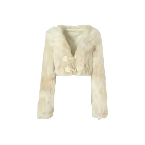 ZEKIKO STUDIO Белый Женские Меховые изделия