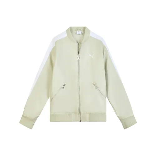 PUMA T7 Pleather BOMBER Куртка Унисекс Гравий Серый