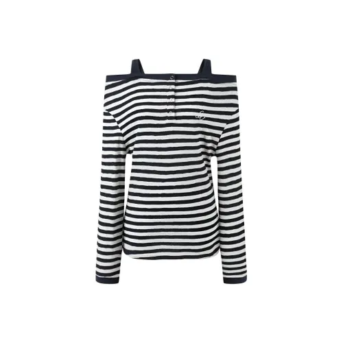 SEAR OFFICIAL Темно-синие полосы Женские T-рубашки