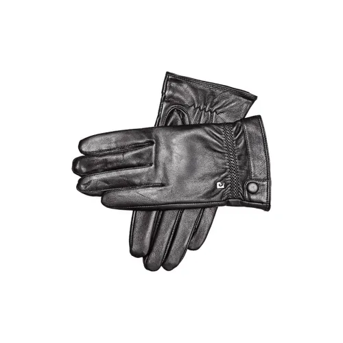 PIERRE CARDIN Перчатки из козьей кожи Мужские Черные