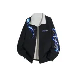 Чёрный с белой подкладочной тканью